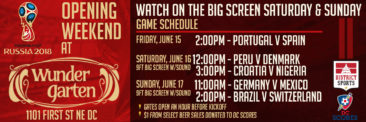 Watch World Cup Games on the Big Screen at WunderGarten!