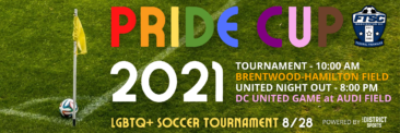 Pride Cup 2021 – LGBTQ+ Soccer Tournament on 8/28!